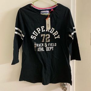 SuperDry women’s athletic 3/4 sleeve tee